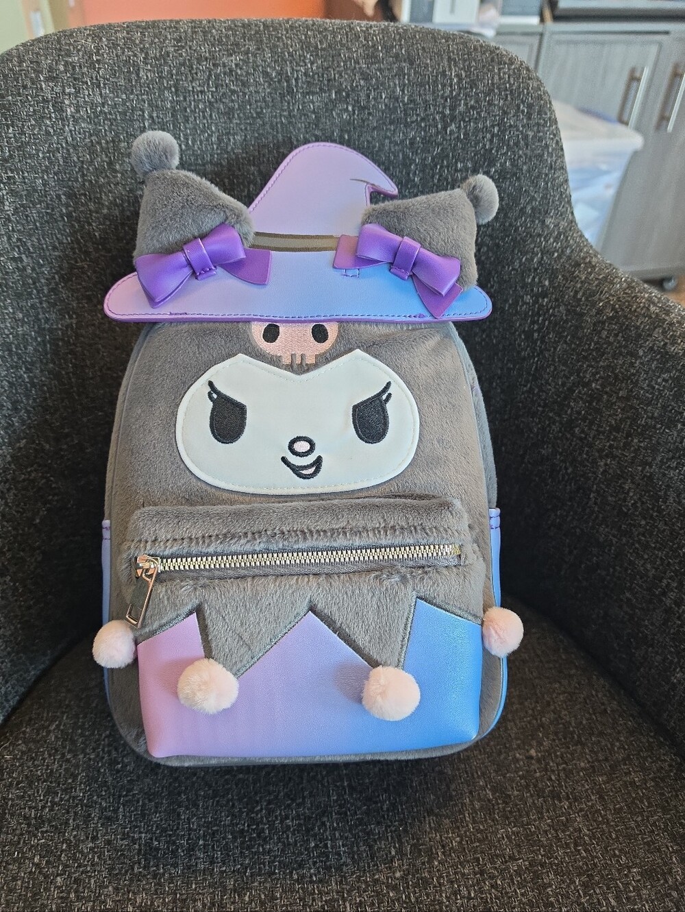 NWT Her Universe Sanrio Kuromi Witch Cosplay Backpack Hello Kitty Halloween